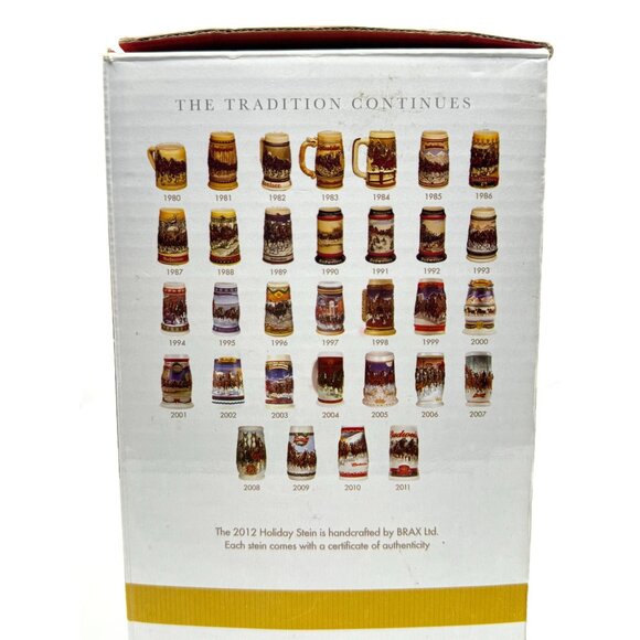 2012 Budweiser Holiday Stein - Picture 8 of 10
